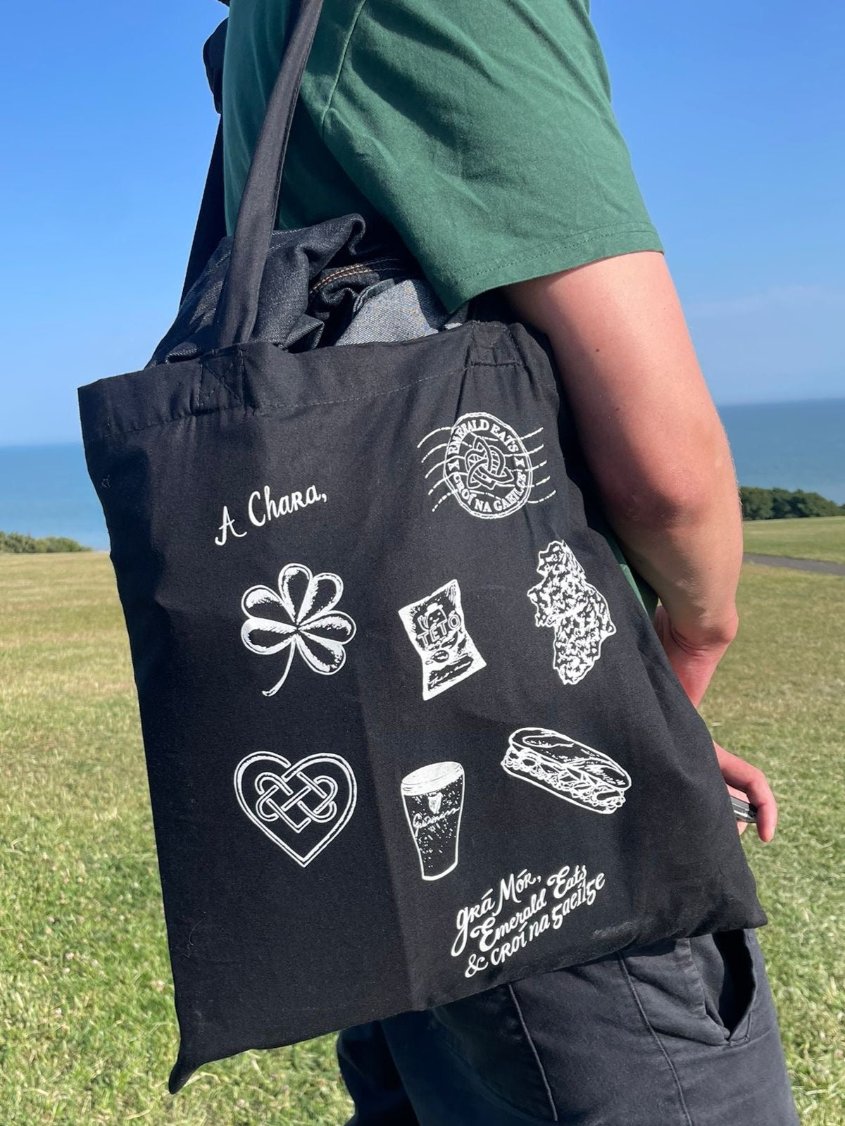 Emerald Eats X Croí na Gaeilge Tote Bag